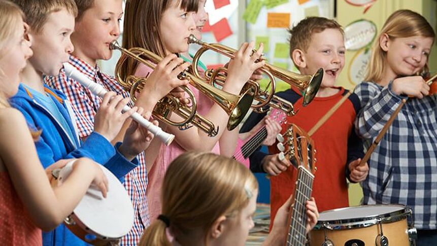 Kids Playing Music Instruments